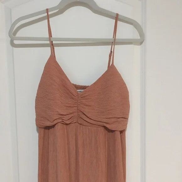 Abercrombie & Fitch Ruched Babydoll Maxi Dress - Picture 2 of 5